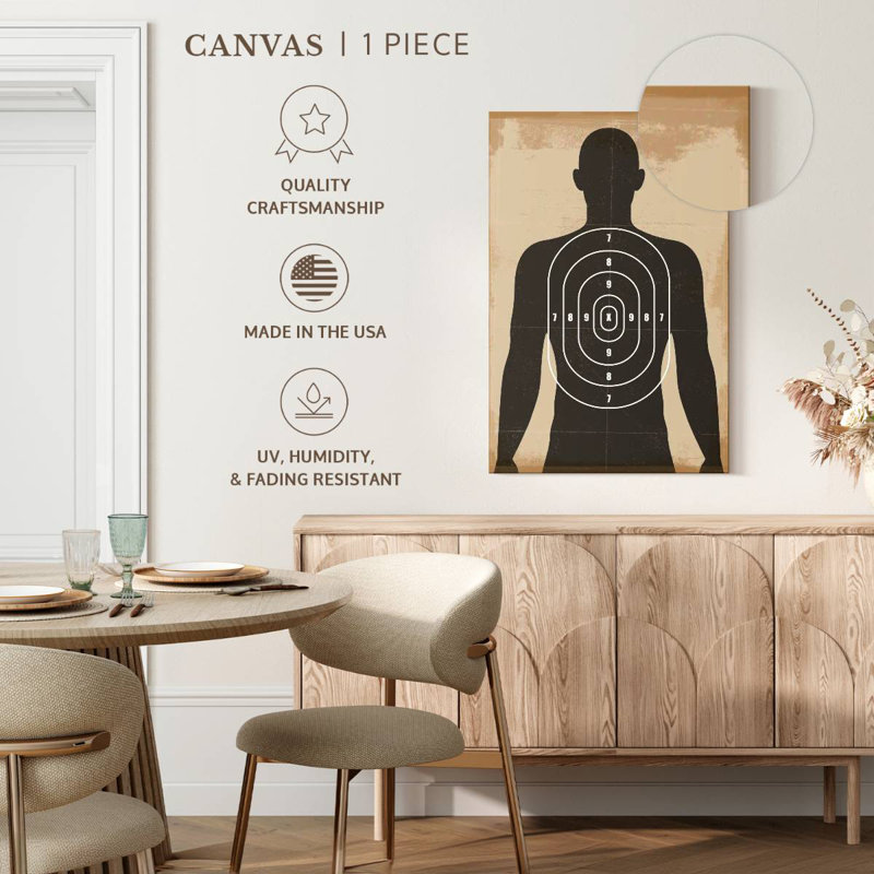 Human Shooting Target, 48" H x 32" W
