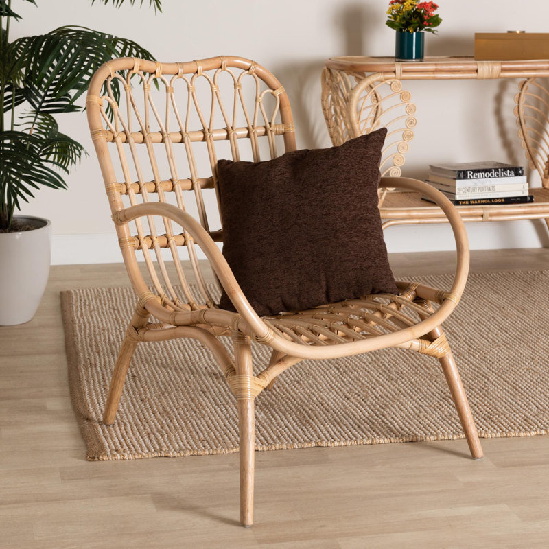 Rollison 28.7'' Wide Rattan Armchair