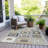 Machine Washable Indoor/Outdoor Xhevrie Gray Rug-1573539910