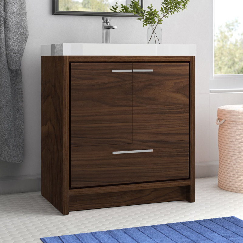 Ensemble de meuble-lavabo simple 30 po Southmead, Noyer