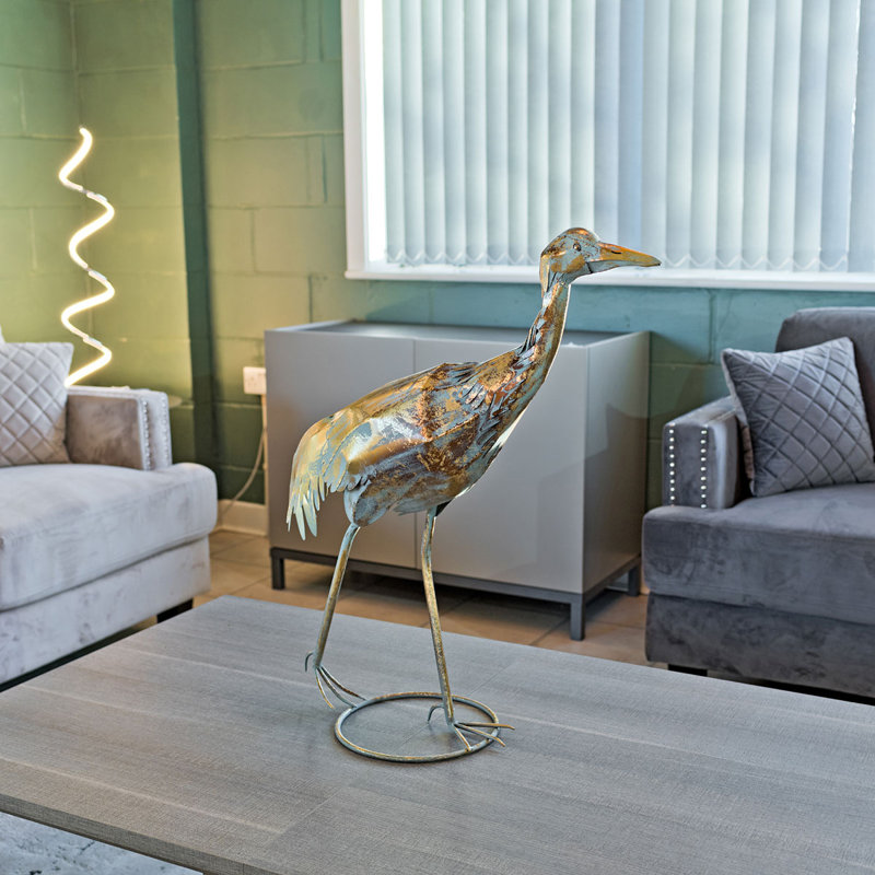 Minot Walking Crane Decorative Object