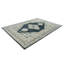 Tapis gris Oushak en laine noué à la main 9 pi 1 po x 11 pi 11 po