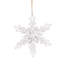 Ensemble de 6 crochets en forme de flocons de neige en fer, boules de Noël décoratives pour décorations de fêtes