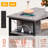 End Table with Charging Station, Narrow End Table with 2 Wooden Drawers-235501766