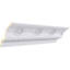 Moulure à œuf et couronne à fléchettes H 6 1/4 po x P 7 po x P 9 3/8 po x L 94 1/2 po (répétition 6 1/2 po)
