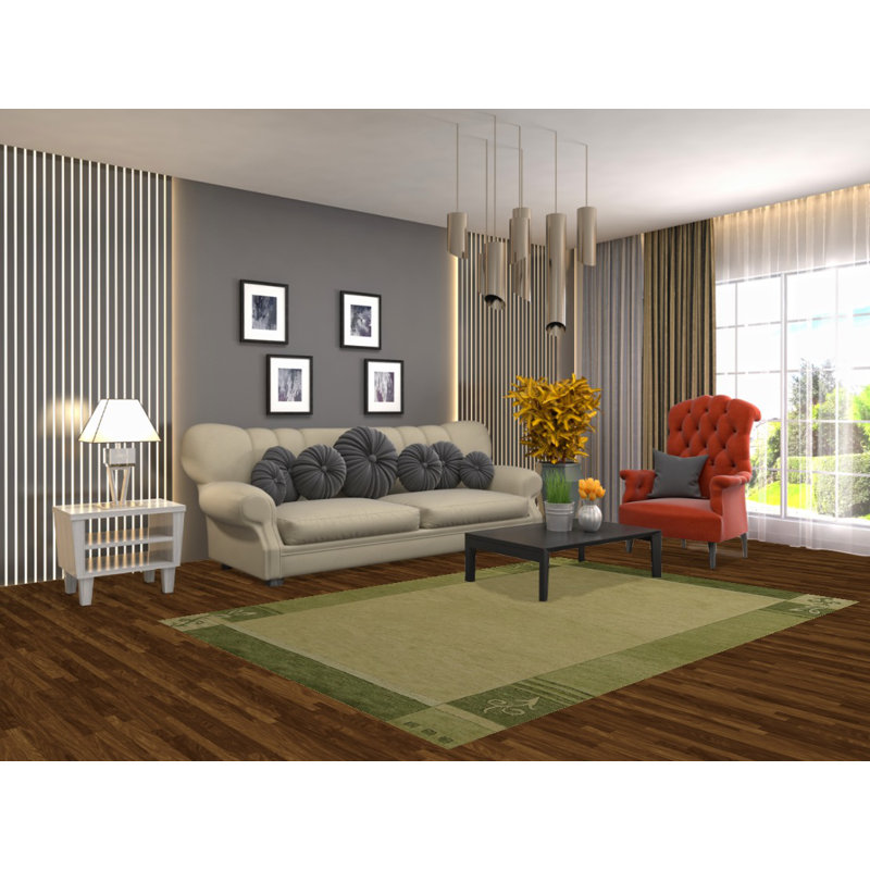 Tapis vert Gabbeh