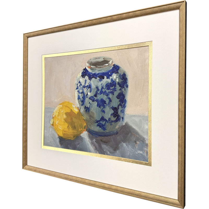 Citron chinoiserie, art encadré