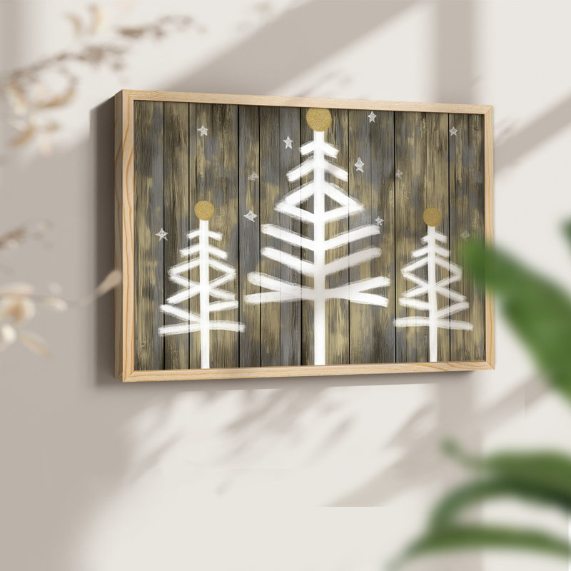 «Chirstmas Art» - CDL XXIX - Reproduction encadrée - Restickable, H 16 po x l 20 po, Naturel
