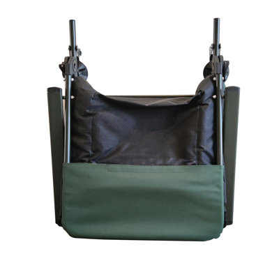 Green/Black Camping Lounge Chair - Portable Folding Recliner