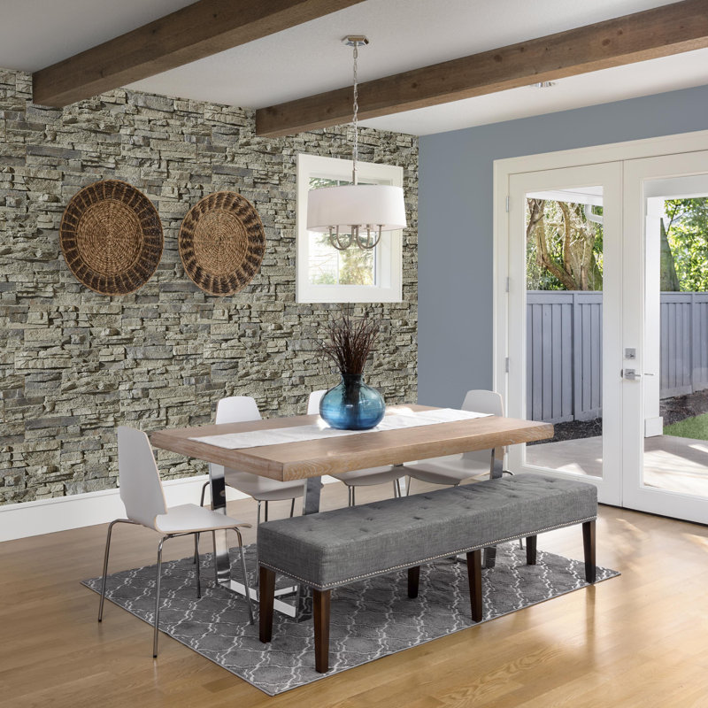 Panneau mural en pierre 48,75 po x 24,63 po Colorado, Bois de bouleau