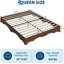 Base de lit plateforme en bois Minimalist Wavy Edge-129505748-129505749