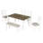 Rustic Style 6-Piece Dining Room Table Set-95031957-92173437