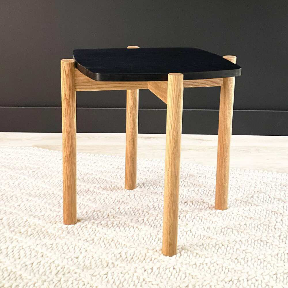 Clinton Solid Wood Four Leg End Table Rabbet Table Base