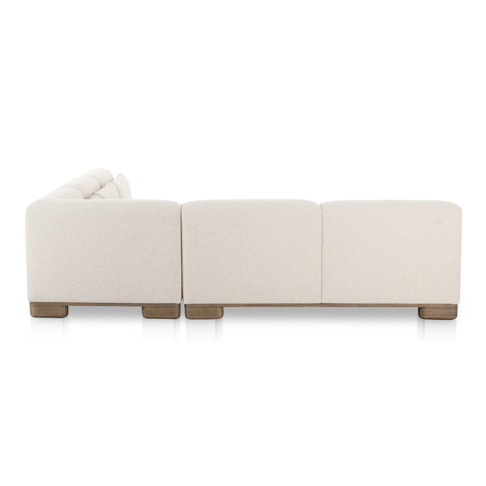 Beau Modular Corner Sectional, Beige, 30" H x 110" W x 110" D