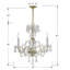 Lustre classique / traditionnel à 3 lumières de style bougie Wehr-32957511
