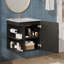 Meuble-lavabo mural, armoire de salle de bain avec lavabo et porte à fermeture en douceur-620592888