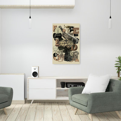 «Freedom of Exploration», reproduction d'art rétro rétro