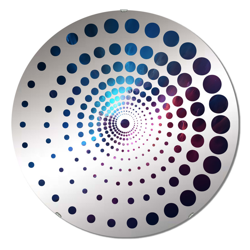 Valts - Miroir mural spiralé, 23,6 po x 23,6 po