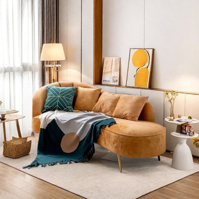 Chaise longue en tissu de qualité supérieure
