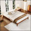 Structure de lit plateforme en bois de bambou sec de 12 pouces avec support de lattes en bois durable, silencieux et facile à assembler-2071473168