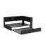 Lit de jour double en métal avec couchette et ports USB-2043932993
