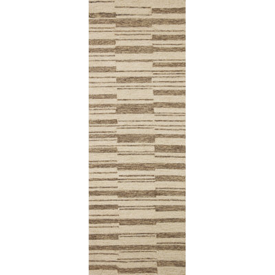 Tapis beige / tabac touffeté à la main Chris x Loloi Polly par Chris Loves