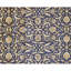 High-Quality Hand-Knotted Navy And Gold Area Rug