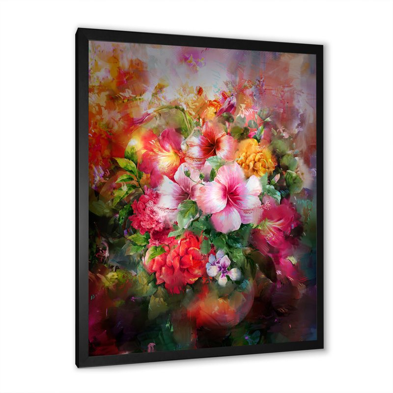 Fleurs de jardin Wasay, Cadre photo noir, H 20 po x l 12 po x P 1 po
