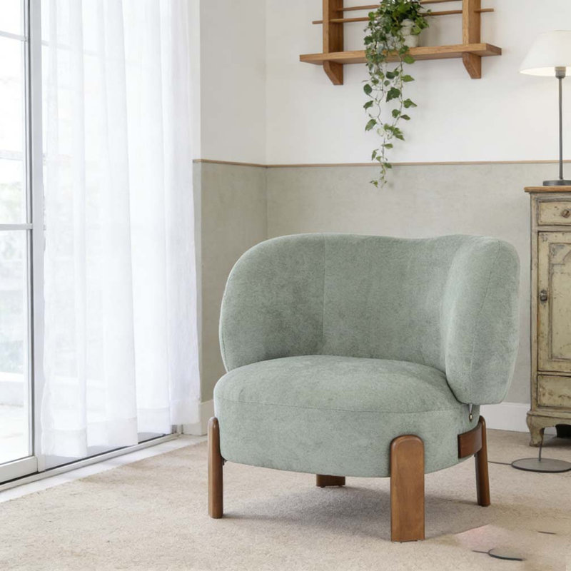 Fauteuil à oreilles, Vert