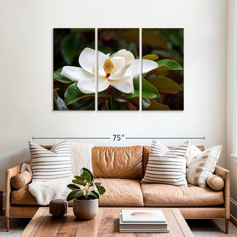 Fleur de magnolia Harnek Southern, H 36 po x l 57 po