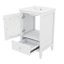Meuble-lavabo de 20 po avec lavabo et porte en verre à fermeture douce et silencieuse-1874781877