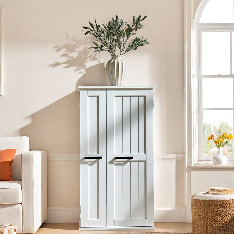 Garde-manger avec portes, grand rangement et tablettes réglables