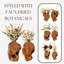 Ensemble de 2 vases muraux en bois de cèdre (fleurs non incluses)