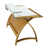 Oak/Super White Glass
