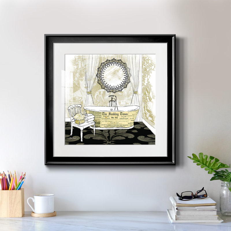 So Soho Times - Impression sur cadre photo, H 17,5 po x l 17,5 po x P 1,5 po, Papier encadré noir
