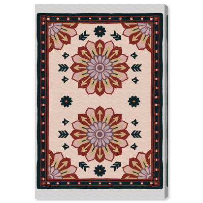 Midnight Damask Graphic Art Canvas