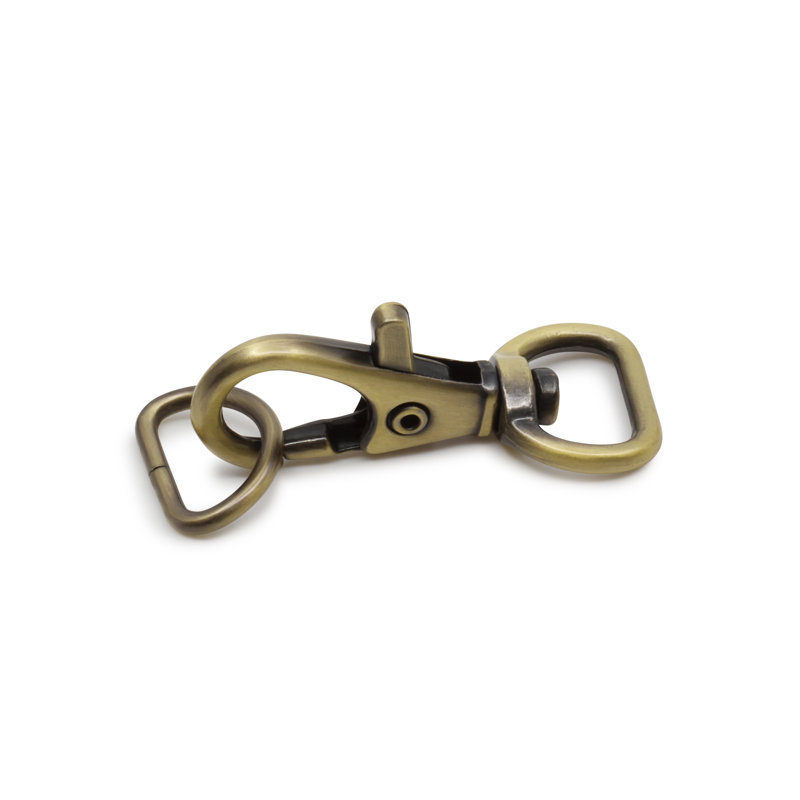 Dritz 1/2" Swivel Hooks & D-Rings, 12 Sets, Antique Brass