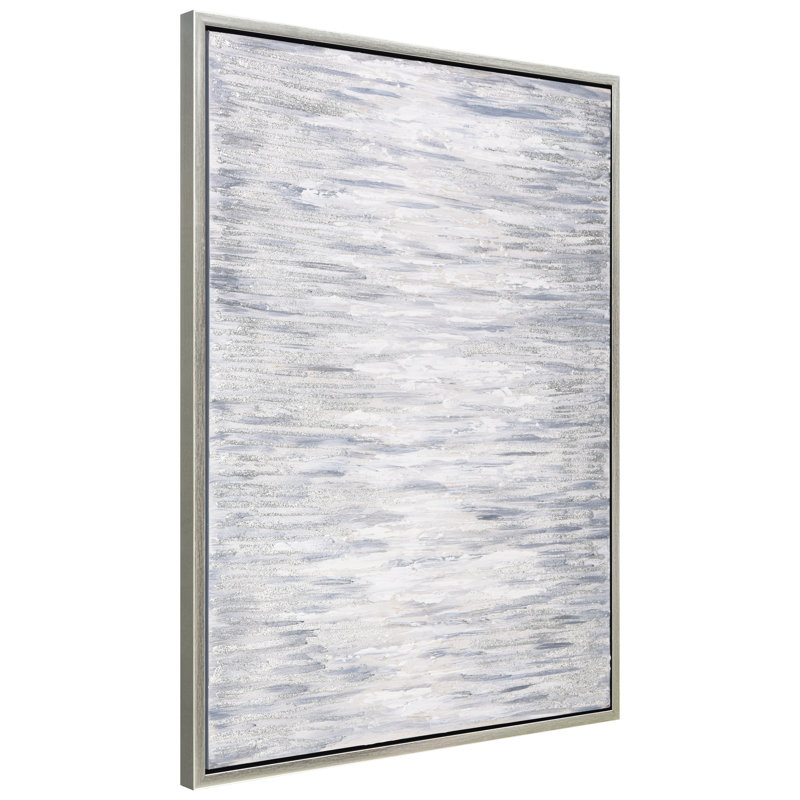 Peinture sur toile, cadre flottant, H 40 po x l 30 po