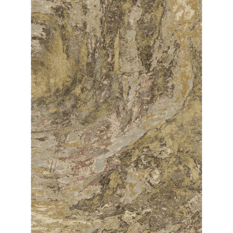 5 pi 3 po Tapis multicolore artistique X 7 X Gold
