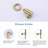 10" Brushed Gold Wall Mounted Knob Handles Shower System With Handheld Shower