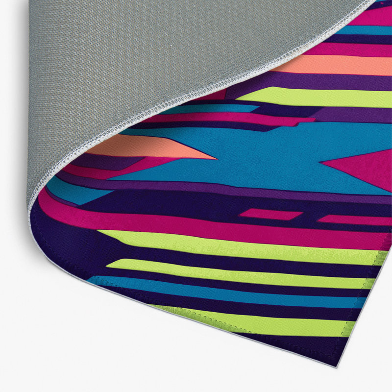 Tapis intérieur et extérieur Cyber Glow, Rectangle 1 pi 6 po x 2 pi 6 po