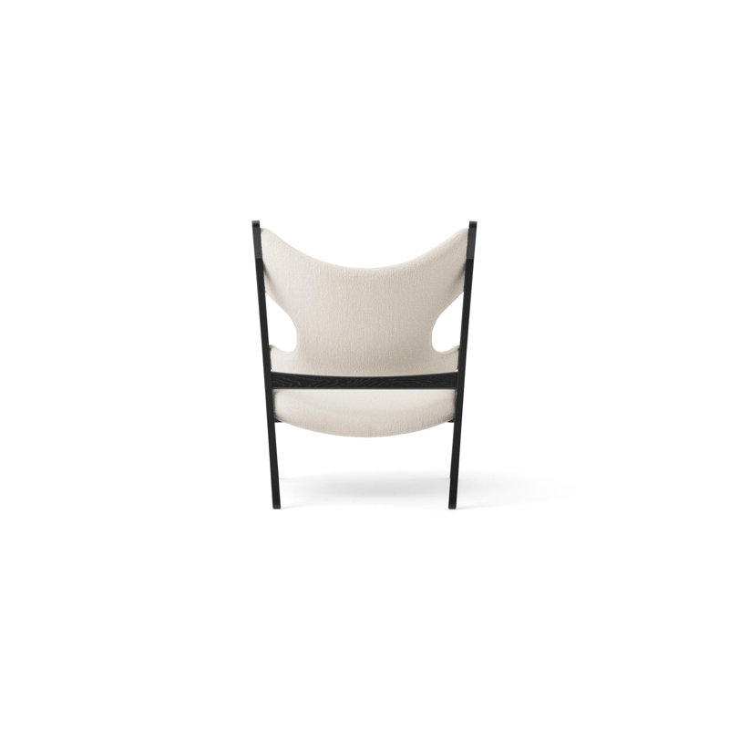 Knitting, Lounge Chair, Walnut Base, Upholstered Seat and Back PC3T, EU/US - CAL117 Foam, 0950 (Green), Baru, Baru, Sahco, Kvadrat