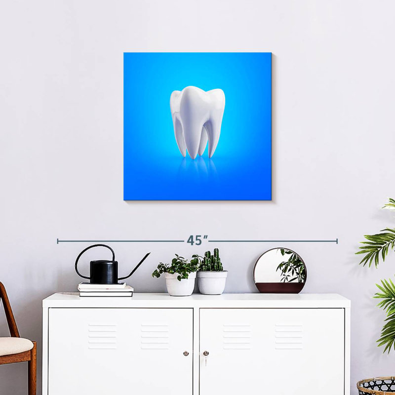 Alcaraz Shiny Healthy Tooth, 24" H x 24" W