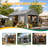 10 X 20 FT Heavy Duty Carport Canopy Outdoor Garage With Roll-Up Doors And Mesh Windows