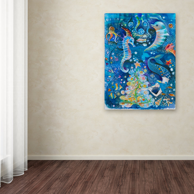 «Christmas in the Ocean», reproduction sur toile tendue, H 19 po x l 14 po