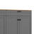3-Piece Mid-Century Storage Cabinet Set With Bookshelf And Adjustable Shelves-1964570971