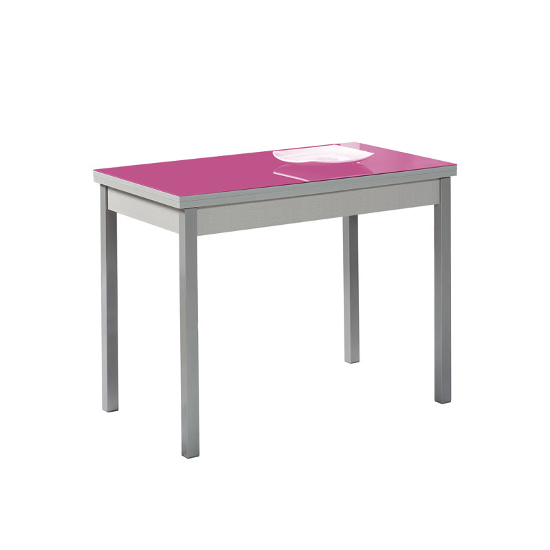 Hearthstone Rectangular 150Cm L x 60Cm W Dining Table, Fuchsia, 140cm L x 50cm W