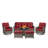 Carolina 5 - Person Sofa Seating Group With Fire Pit And Cushions-110967184