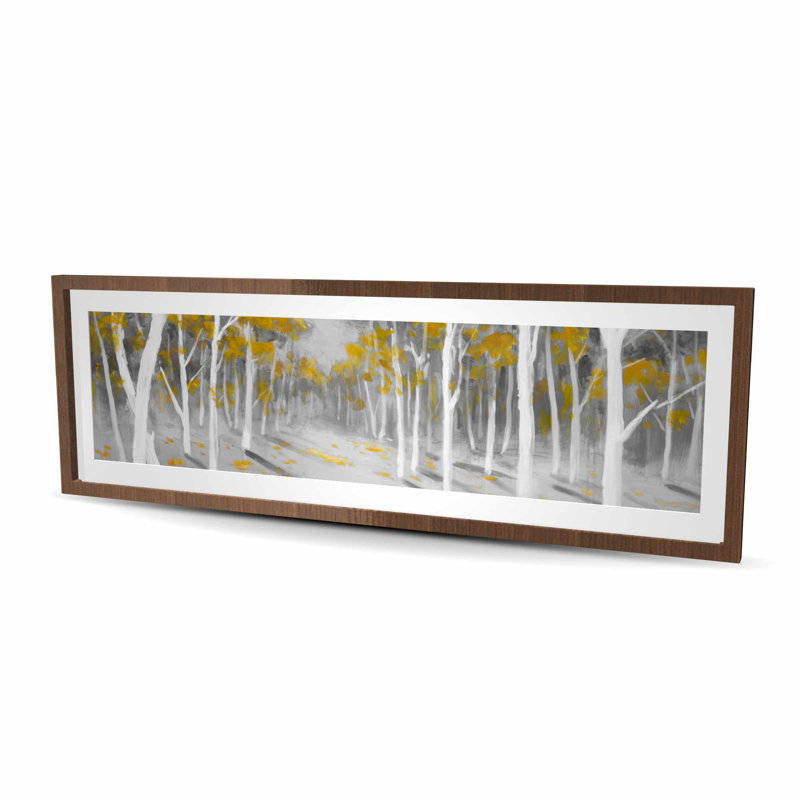 Yellow Birch Forest - reproduction d'art contemporaine encadrée | Décoration intérieure