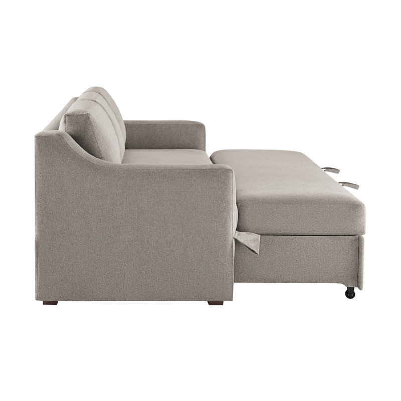 Serta Harvey 90.6" Queen Convertible Sofa Sleeper, Flax